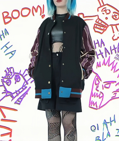 Monkey Bomb Varsity Jacket