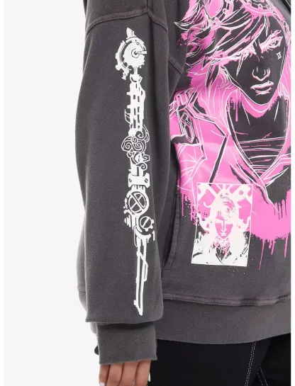Arcane Vi & Caitlyn Glow-In-The-Dark Girls Hoodie Plus Size