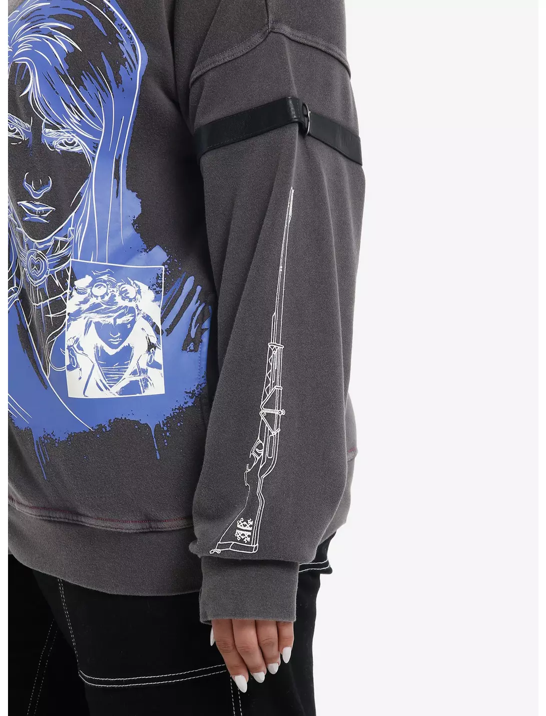 Arcane Vi & Caitlyn Glow-In-The-Dark Girls Hoodie Plus Size