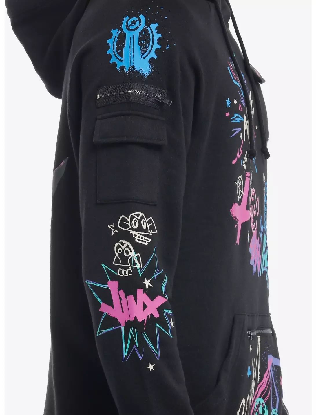 Arcane Jinx Graffiti Hoodie