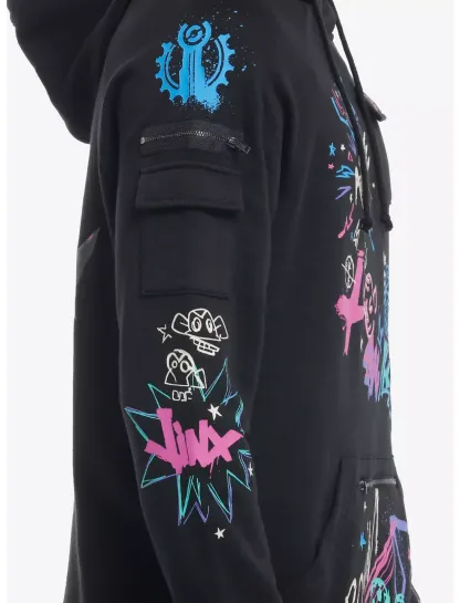 Arcane Jinx Graffiti Hoodie