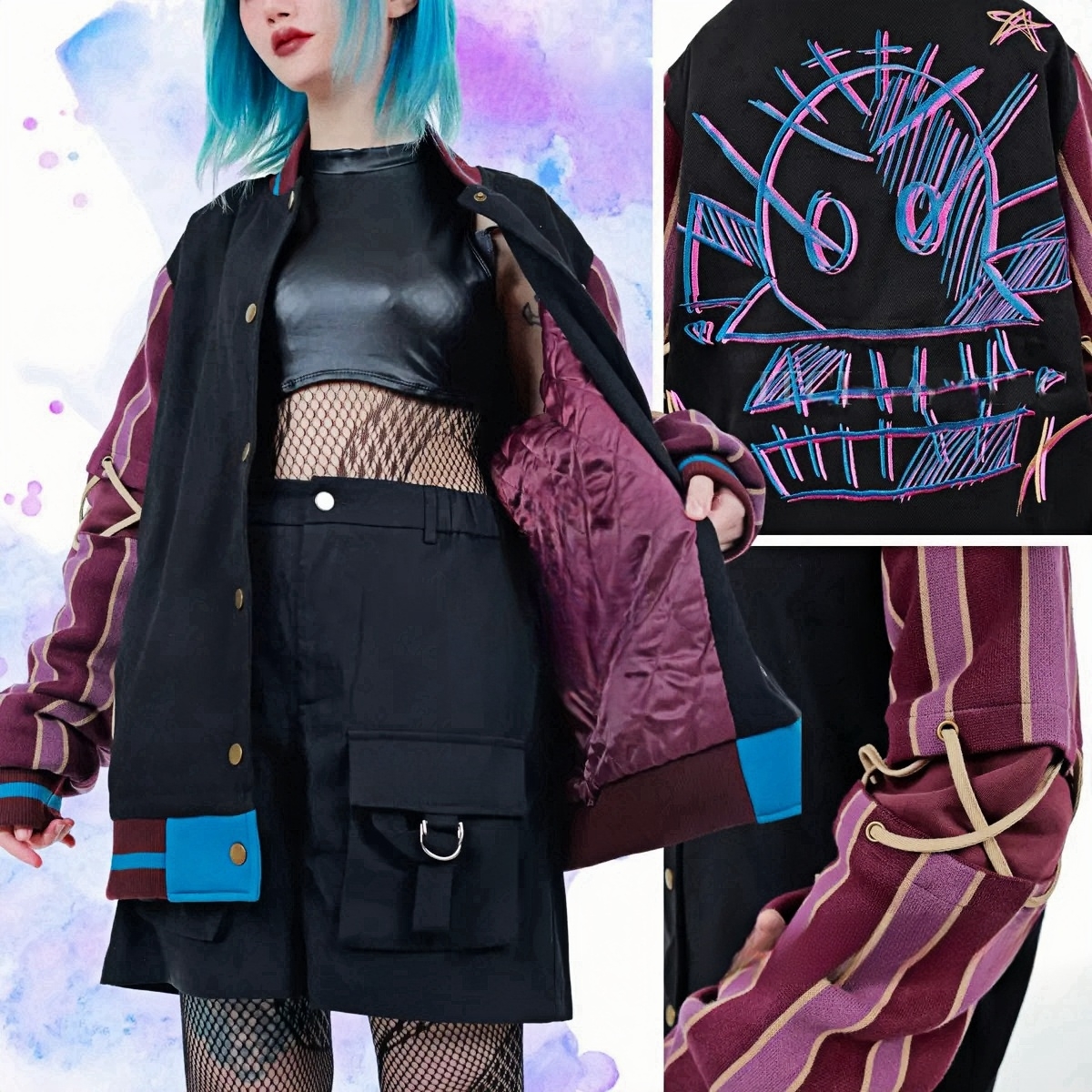 Monkey Bomb Varsity Jacket