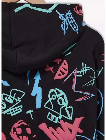 Arcane Jinx Graffiti Icons Hoodie