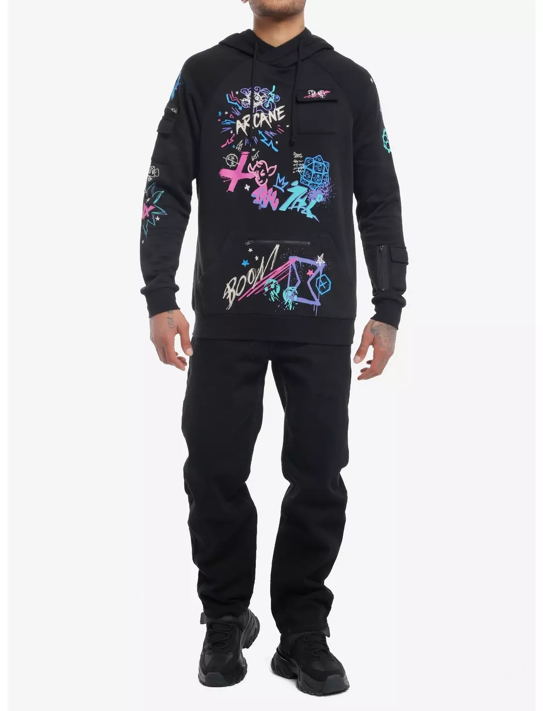 Arcane Jinx Graffiti Hoodie