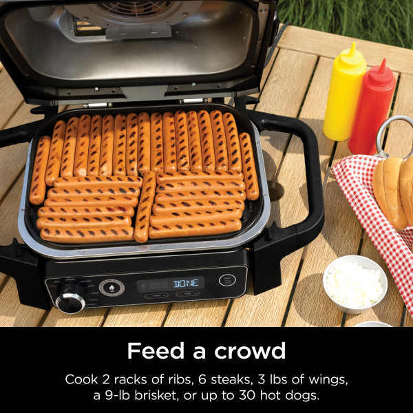 Nintheja Woodfire™ Outdoor Grill & Smoker with Wireless Thermometer
