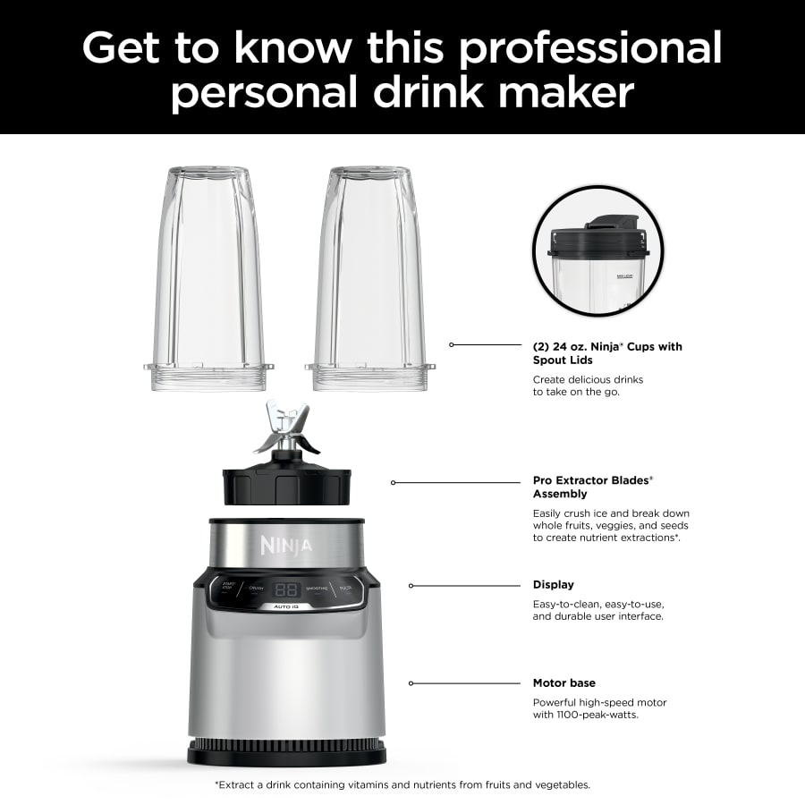 Nintheja® Nutri-Blender Pro with Auto-iQ®