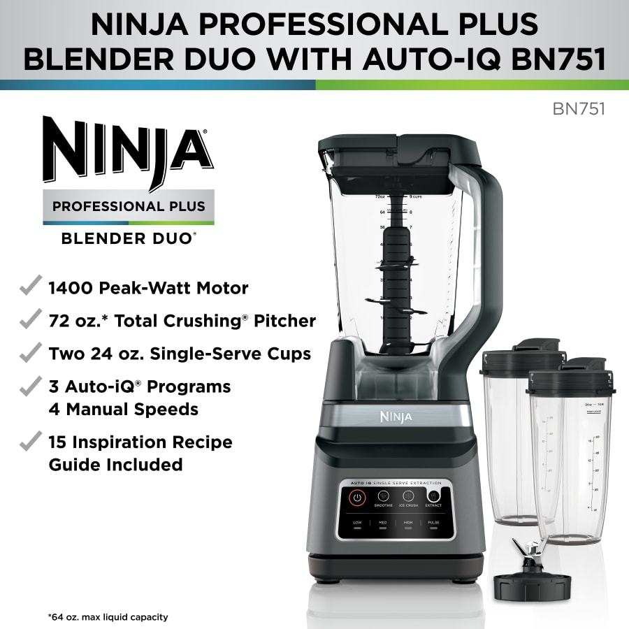 Nintheja® Professional Plus Blender DUO® with Auto-iQ®