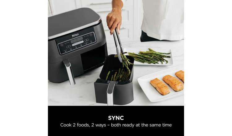 Ninhjkja 7.6L Foodi Dual Zone Air Fryer and Dehydrator AF300UK