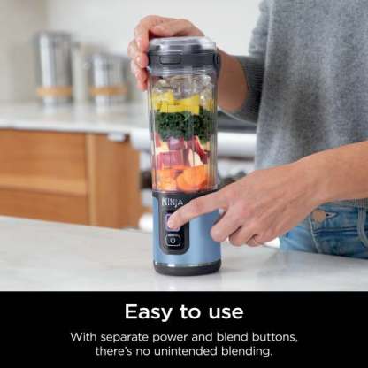Nintheja Blast™ Portable Blender Metallic Blue Macaroon
