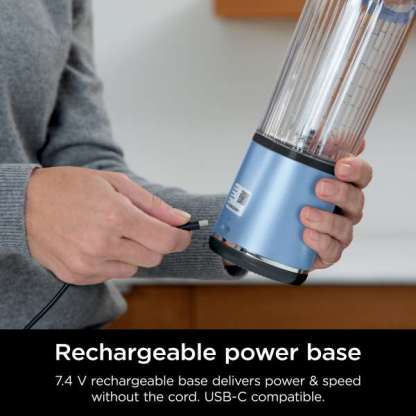 Nintheja Blast™ Portable Blender Metallic Blue Macaroon