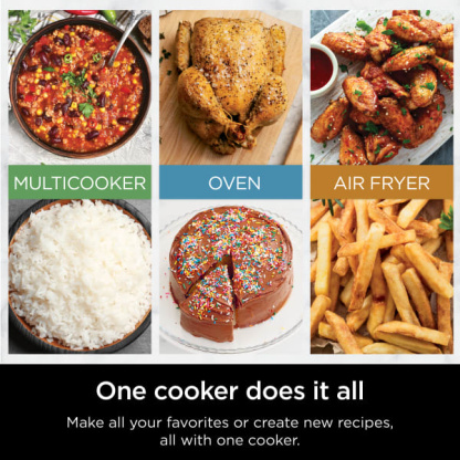 Nintheja Combi™ All-in-One Multicooker, Oven, and Air Fryer Bundle