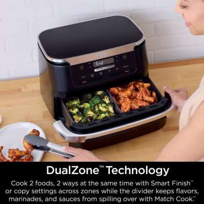 Nintheja® Foodi® FlexBasket™ Air Fryer with 7qt MegaZone™