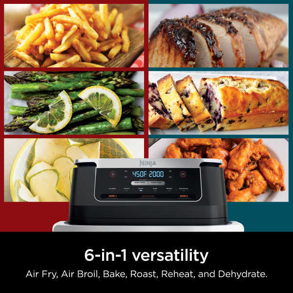 Nintheja® Foodi® FlexBasket™ Air Fryer with 7qt MegaZone™