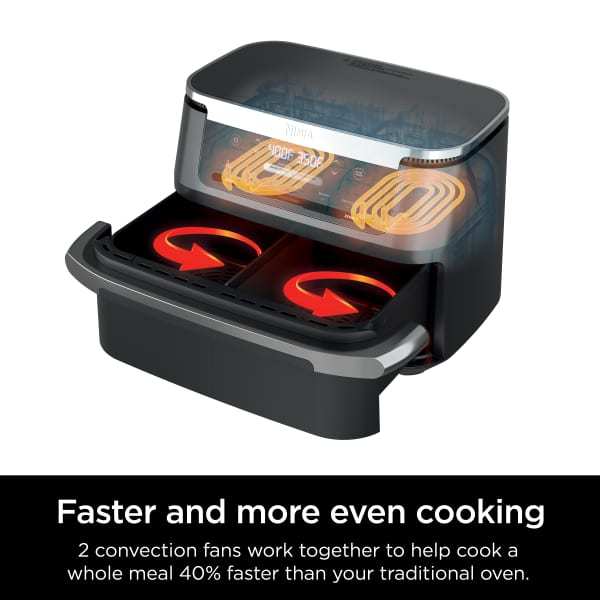 Nintheja® Foodi® FlexBasket™ Air Fryer with 7qt MegaZone™