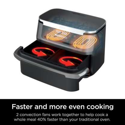 Nintheja® Foodi® FlexBasket™ Air Fryer with 7qt MegaZone™