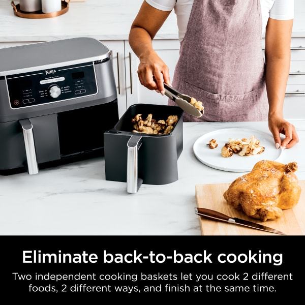 Nintheja® Foodi® 6-in-1 10-qt. XL 2-Basket Air Fryer with DualZone™ Technology