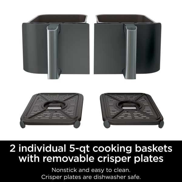 Nintheja® Foodi® 6-in-1 10-qt. XL 2-Basket Air Fryer with DualZone™ Technology