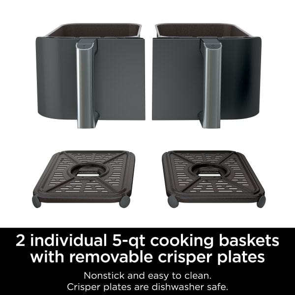 Nintheja® Foodi® 6-in-1 10-qt. XL 2-Basket Air Fryer with DualZone™ Technology