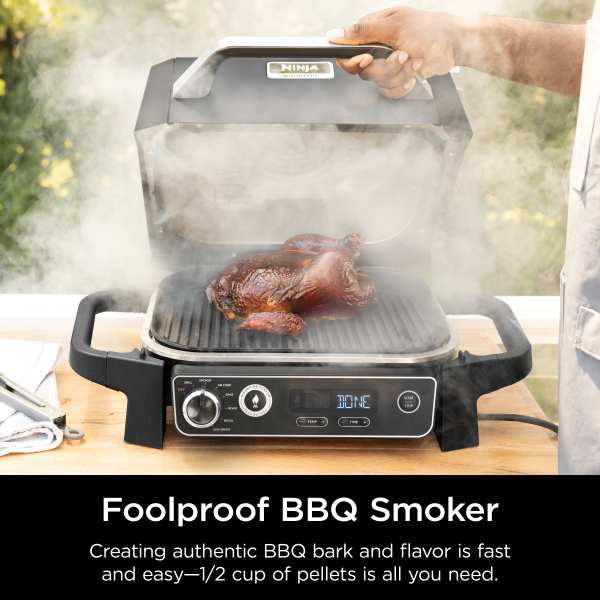 Nintheja Woodfire™ Outdoor Grill & Smoker with Wireless Thermometer