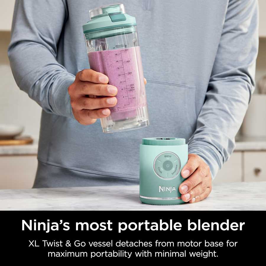 Nintheja Blast™ Max Cordless Portable Blender Sea Glass