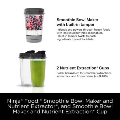Nintheja® Foodi® Smoothie Bowl Maker and Nutrient Extractor* 1200WP 4 Auto-iQ®