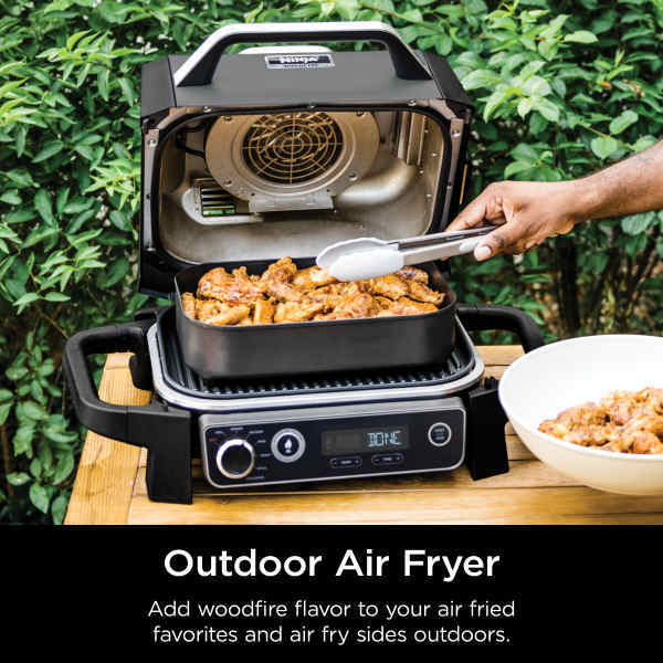 Nintheja Woodfire™ Outdoor Grill & Smoker with Wireless Thermometer