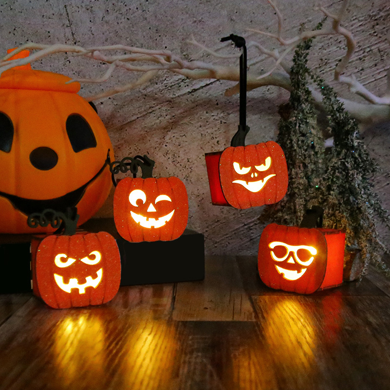 Halloween children's portable pumpkin lantern