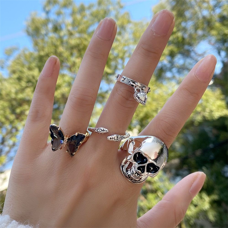 Halloween Skull Ring-5pcs