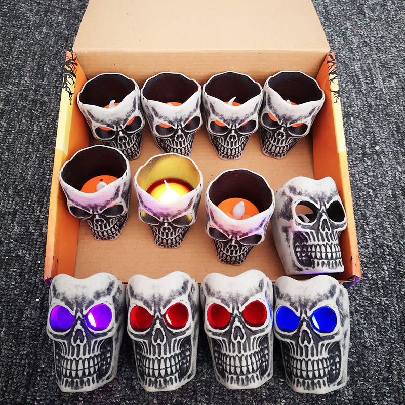 Halloween skull lamp 12psc