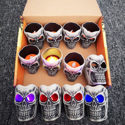 Halloween skull lamp 12psc