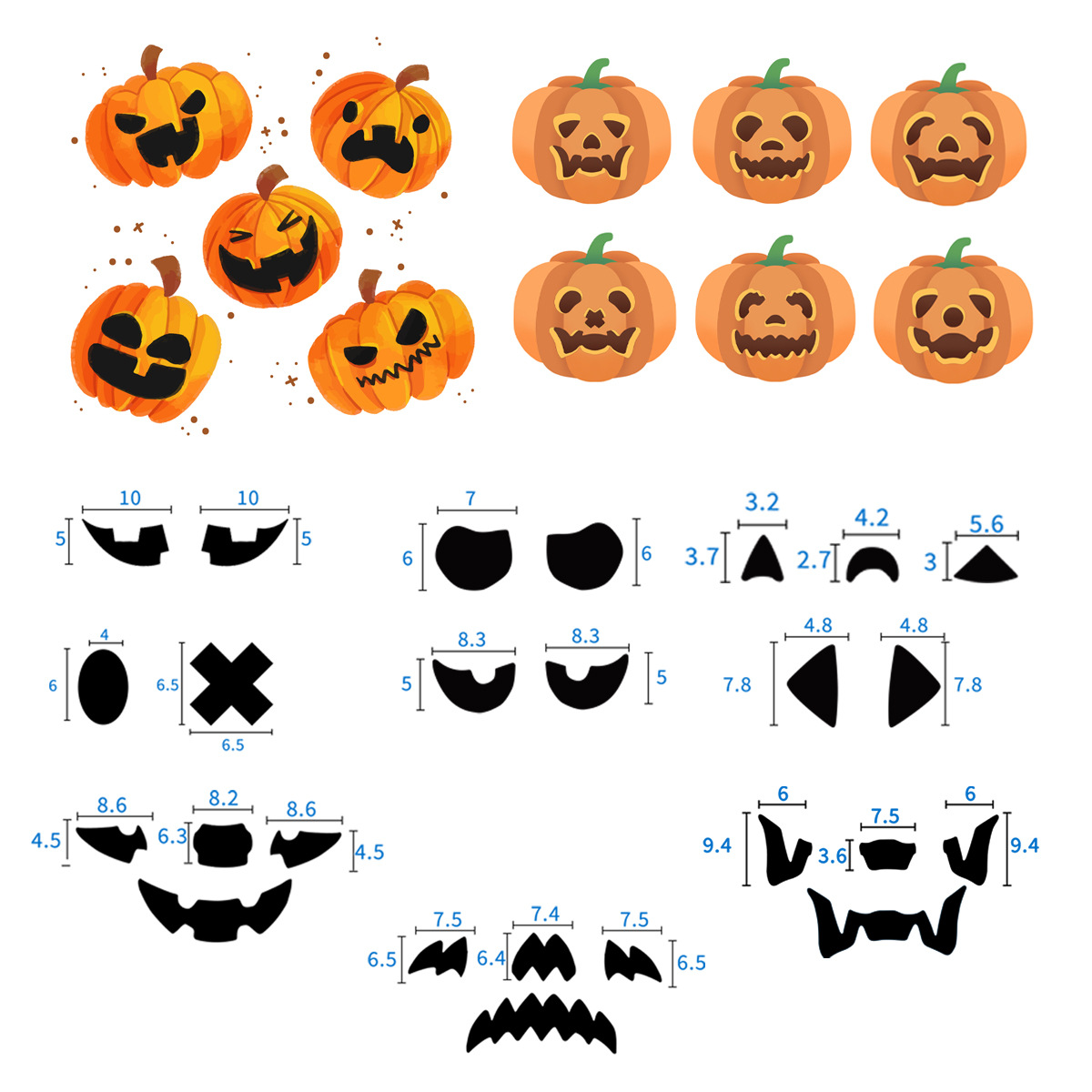 Halloween Cookie Cake Mold 22 psc