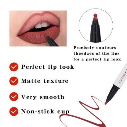 🎁TikTok Last Day Sale - 70% OFF🔥Longwear Liquid Lip Liner✨Buy 1 Get 1 (2 Pcs)🎉