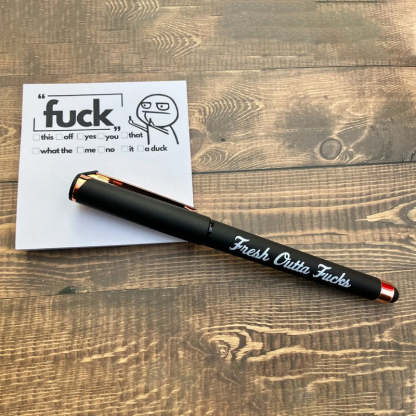 💝 Fresh Outta Fucks Pad and Pen