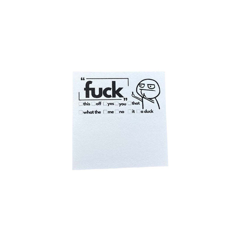 💝 Fresh Outta Fucks Pad and Pen