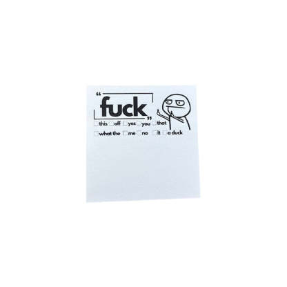 💝 Fresh Outta Fucks Pad and Pen