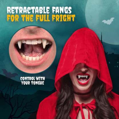 🧛‍♂️Early Halloween 50% OFF - Retractable Halloween Vampire Fangs🧛‍♂️