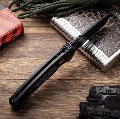 🔥Last Day Promotion- SAVE 70%🎄Ks AUTO LAUNCH 16 AUTOMATIC KNIFE, BLACK TANTO COMBO BLADE