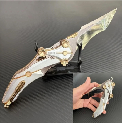 All-metal one-piece folding kitchen knife