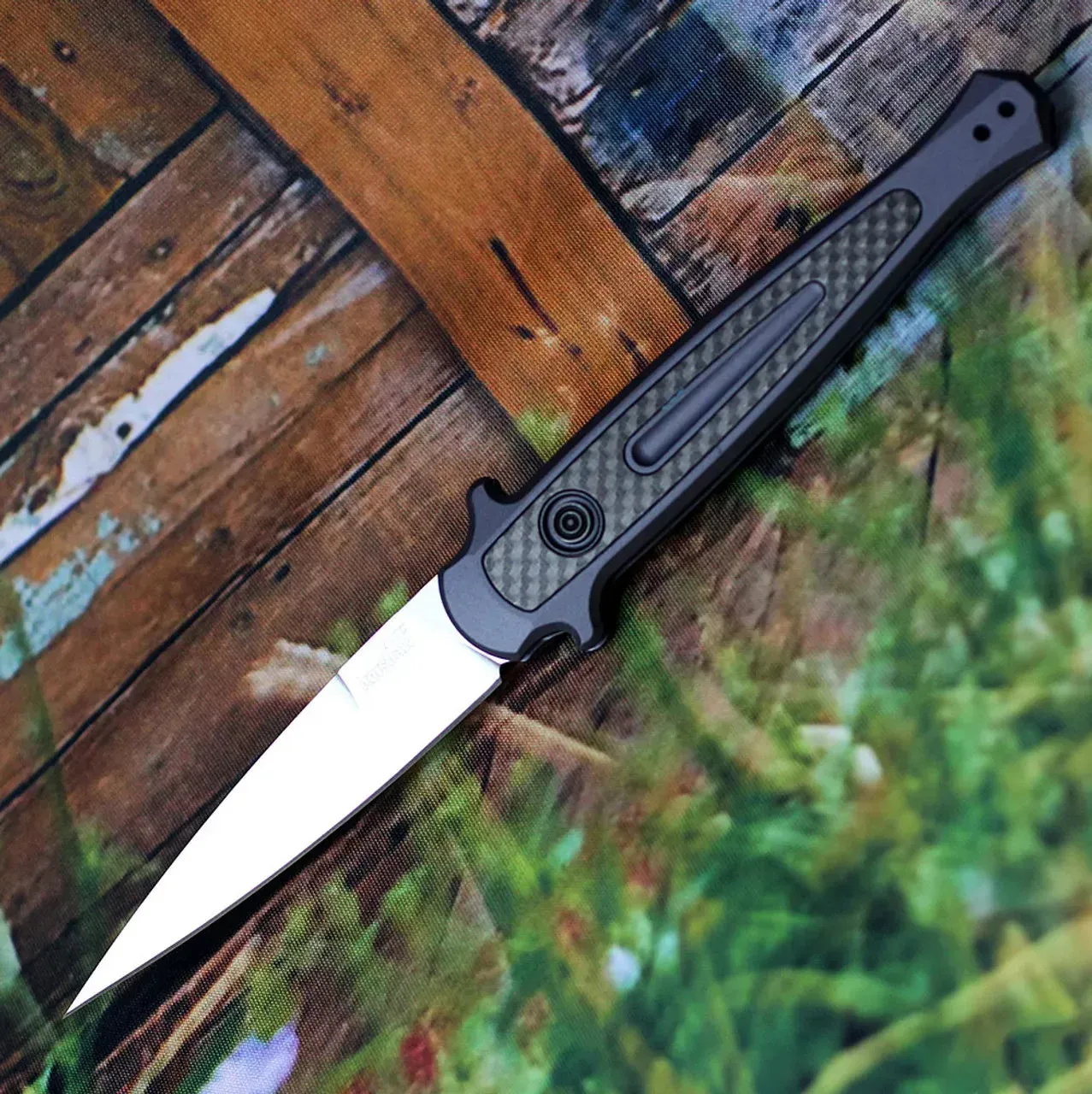 ⚡Clearance Sale 70% OFF丨KS Launch 8-Gray Aluminum/Carbon Fiber (3.5" Blk CPM-154) 7150GRYBLK