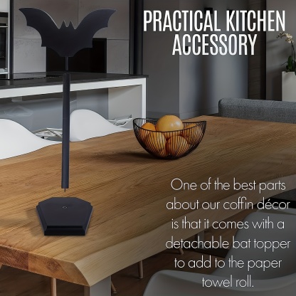 Bat Paper Towel Holder, Halloween Decor For Kitchen And Bathroom