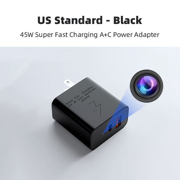 Charger Camera HD 1080P Nanny Cam Wall Outlet, Motion Detection