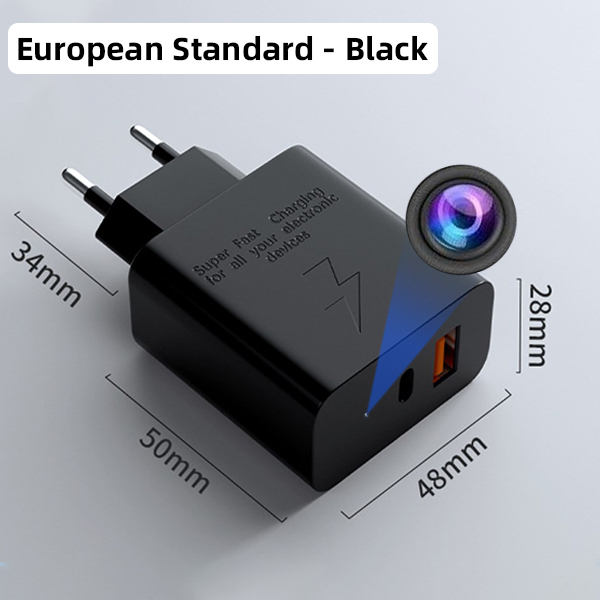 Charger Camera HD 1080P Nanny Cam Wall Outlet, Motion Detection