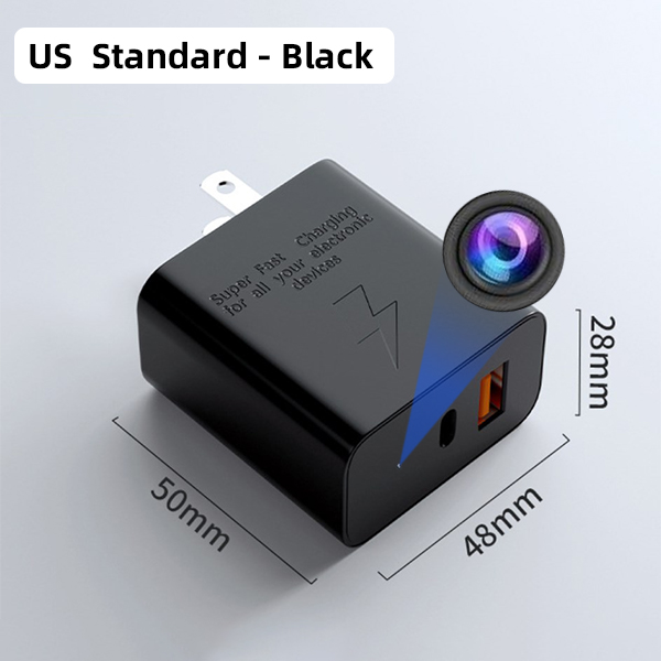 Charger Camera HD 1080P Nanny Cam Wall Outlet, Motion Detection