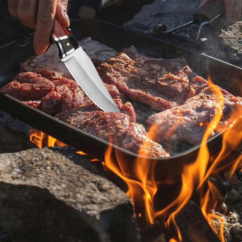 kitchen forged boning knives meat cleaver butcher household fruit knife cutter slicing small dining knives with Sheath BBQ