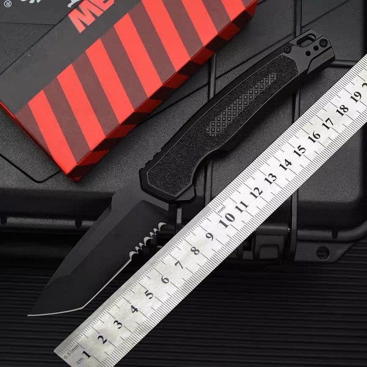 🔥Last Day Promotion- SAVE 70%🎄Ks AUTO LAUNCH 16 AUTOMATIC KNIFE, BLACK TANTO COMBO BLADE