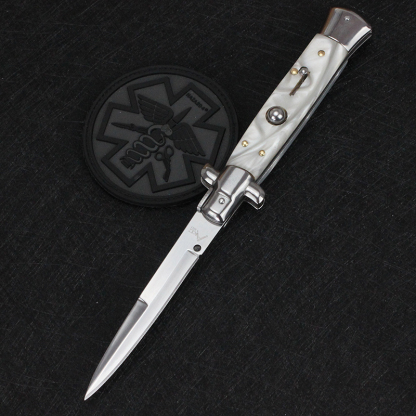 (🔥Last Day Promotion - 50%OFF) Handmade Old School Italian Stiletto Pocket Knife - Buy 2 Free Shipping