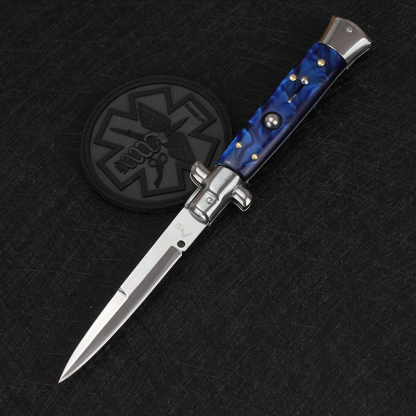(🔥Last Day Promotion - 50%OFF) Handmade Old School Italian Stiletto Pocket Knife - Buy 2 Free Shipping