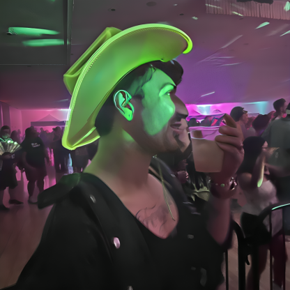 Neon LED Cowboy Hat