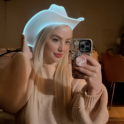 Neon LED Cowboy Hat