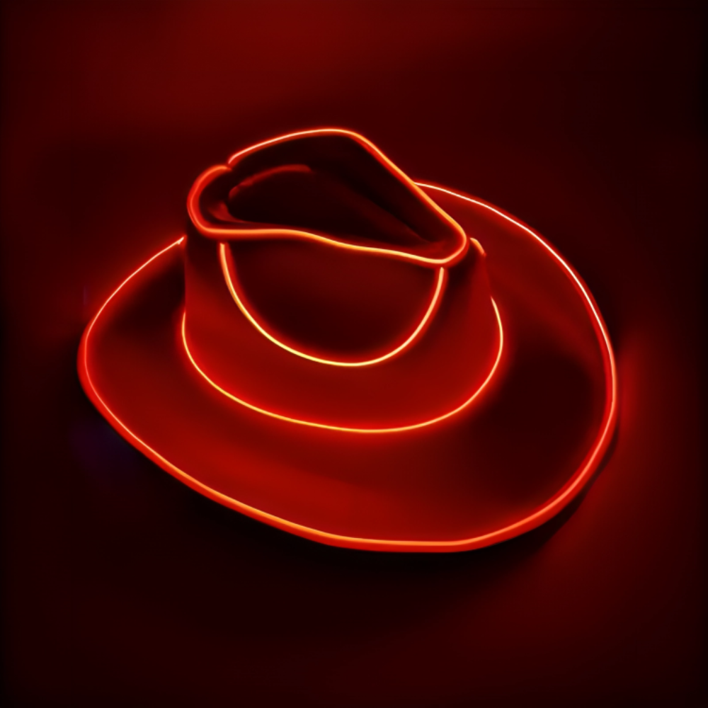 Neon LED Cowboy Hat